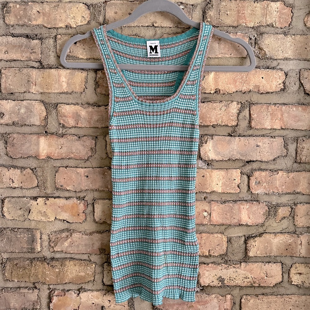 Missoni Ribbed slub viscose blend tank top - Women’s US Size 4